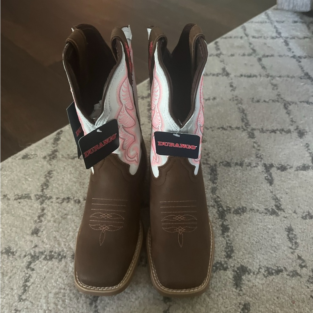 Durango Kids Boots - Brown and Pink